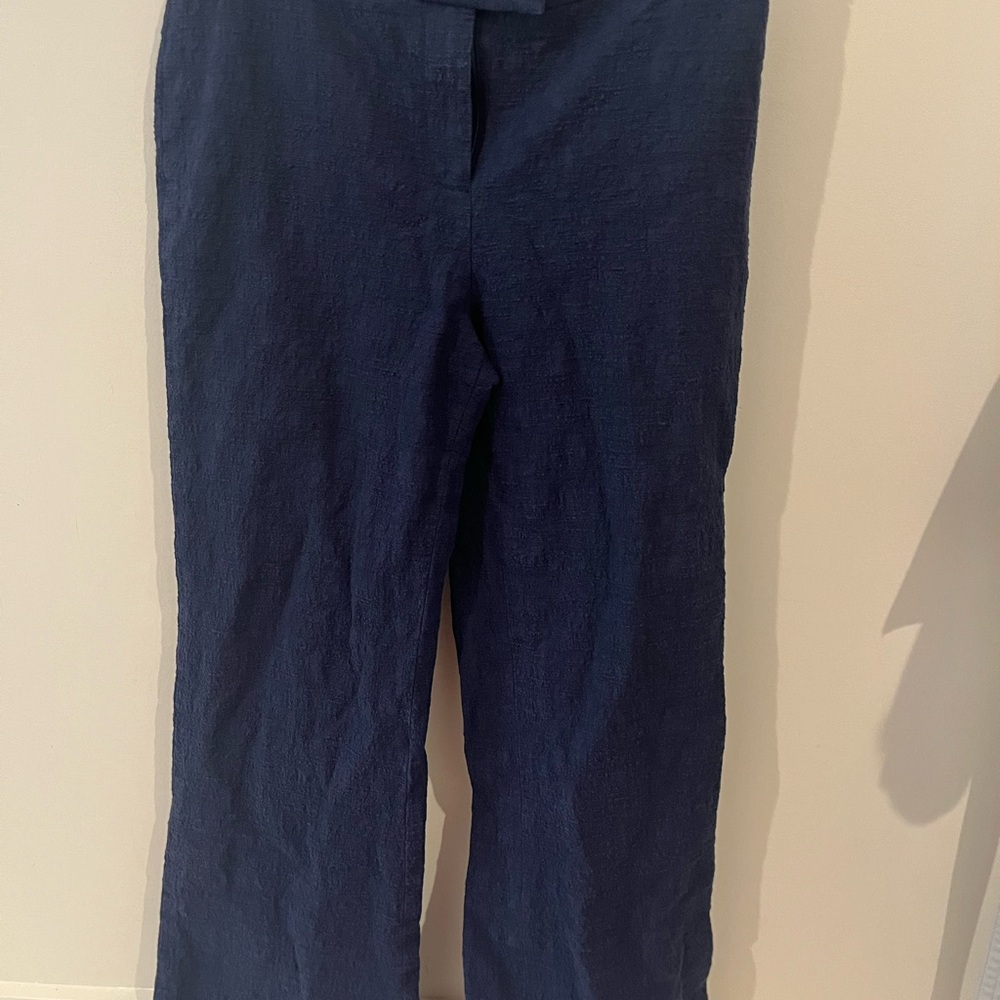 DVF Diane Von Furstenberg wool pants size 6 textured S wide leg